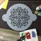 8-Inch French Medallion Cake Stencil Top | C144 by Designer Stencils | Cake Decorating Tools | Baking Stencils for Royal Icing, Airbrush, Dusting Powder | Reusable Plastic Food Grade Stencil for Cakes | Easy to Use & Clean Cake Stencil